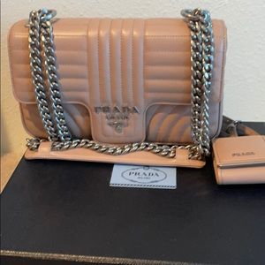 Medium Prada Diagramme Leather Bag